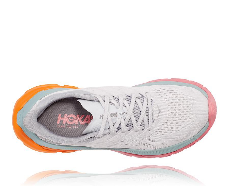 Hoka One One Clifton Edge Löparskor Dam - Vita - PVLAY-2134